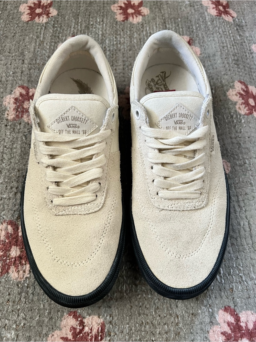 Vans Gilbert Crockett Skate Shoes - Cream with Black Sole